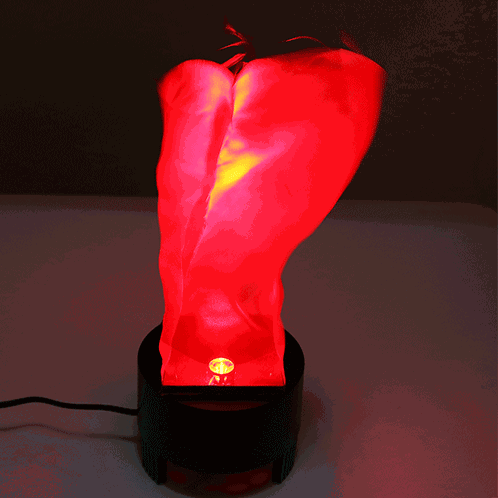 [220V US / EU Plug] 10 W Simulation Artificielle Fumée Faux Flamme Lampe Torche Feu Pot Bol Lumière pour Festival Party Décoration, Hauteur de la flamme: environ 20 cm SH09031942-36